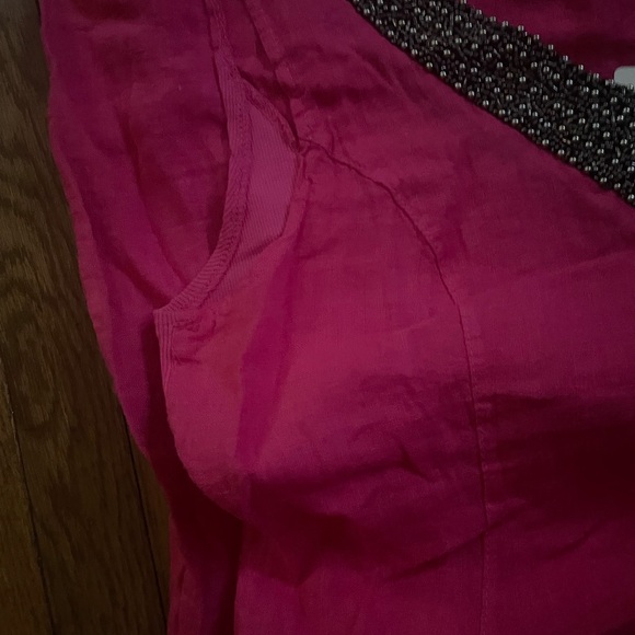 Pink Beaded Women's Dress - Picture 4 of 9